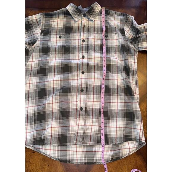 Wrangler Authentics Long Sleeve Button Up Flannel Shirt Size LT Plaid - Picture 6 of 6